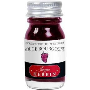 J. Herbin Fountain Pen Ink - 10 ml Bottled - Rouge Bourgogne