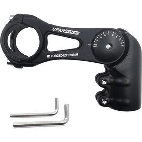 UPANBIKE دراجة الجذعية قابل للتعديل دراجة الجذعية 31.8mm 130 درجة 75mm 95mm 130mm سبائك الألومنيوم Handlebr الناهض موسع لMTB الطريق الدراجة BMX دراجة جبلية