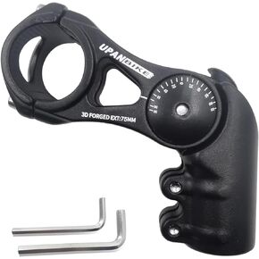 UPANBIKE Bike Stem Adjustable Bicycle Stem 31.8mm 130 Degree 75mm 95mm 130mm Aluminum Alloy Handlebr Riser Extender for MTB Road Bike BMX Mountain Bike