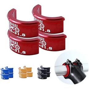 Handlebar Stem Shim Spacer Adapters, Adapting 25.4 Handlebar to 31.8 Bike Stem, Multiple Color Options