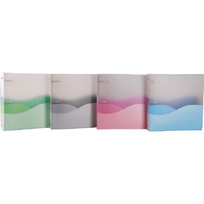 Filexec Products 1.5-Inch Wave, Ring Binder - Pack of 4 (50388-6448), Assorted