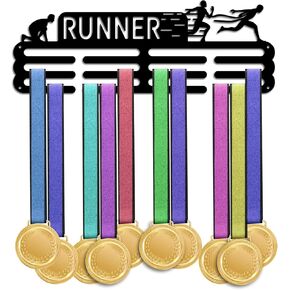 PH PandaHall Medal Display Hanger Holder Cross Country Medal Holder 15.7" Awards Ribbon Hanger Medal Display Wall Rack Sports Medal Hanger Display for Sports Running Cross Country Awards Cheer in Saudi Arabia