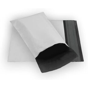 100 EcoSwift 4 x 6 White Small Poly Mailer Size #00 Self Sealing Envelopes Plastic Shipping Mailing Bags 4x6 2.35 mil