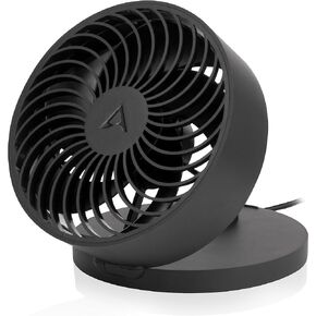 ARCTIC Summair - Foldable USB table fan, USB-A connection, Stroller Fan with 120 mm connection cable, Stepless adjustable desk fan 600–2800 rpm - Black