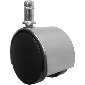 2" Chrome Standard Replacement Office Chair Caster Wheels - Set of 5 - S3939-5