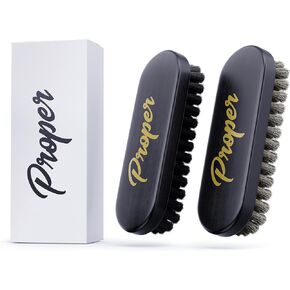 Leather Brush and Alcantara Brush | 2 Pack Leather Brush Car Detailing | Get Professional Results - Perfect for Cleaning Leather Seats, Sofas, and More | Detailing Brushes