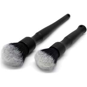 Ultra-Soft Detailing Brush Set, Comfortable Grip and Scratch-Free Cleaning for Exterior, Interior Panels, Emblems, Badges, Gauge Cluster, Infotainment Screen