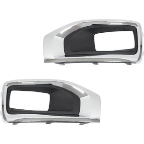 NewYall Chrome Front Left and Right Fog Light Trim Cover