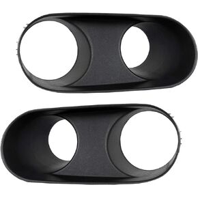 ECOTRIC Fog Light Bezel Trim Surround Compatible with 2003-2004 Ford Mustang SVT Cobra Pair Left & Right Set Replacement for 2R3Z-15B438-AA, 2R3Z-15B438-BA, 2R3Z15B438AA, 2R3Z15B438BA