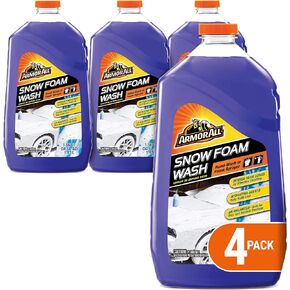 Armor All Car Wash Snow Foam Formula, Cleaning Concentrate Soap for Cars, Truck, and Motorcycles, 50 Fl Oz (Pack of 4)