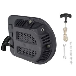 Pull Start Recoil Starter Assembly for Massimo Moto Baja MB200 MB200GC 196cc 4 Stroke 6.5hp Baja Heat, Mini Baja, Baja Warrior 196cc Mini Bike Replacement Parts w/Spare Pull Cord & Handle