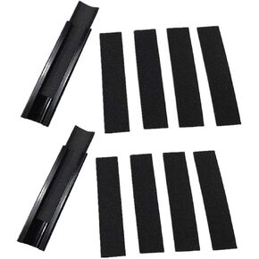 2 Sets Billiard Pool Cue Tip Sander Pool Stick Tip File Shaper with 8 Pieces Replacement Sand Paper for Snooker Cue (Black)