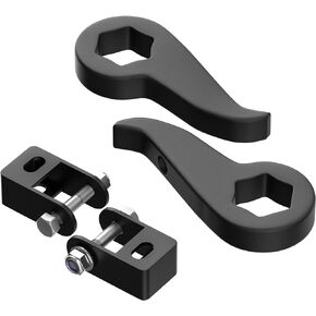 1-3" Torsion Bars Key Compatible with 2011-2019 Silverado GMC Sierra 2500HD 3500HD 4X4 with Shock Extender Brackets, Adjustable 1 to 3 Inch Forged Suspension Leveling Lift Kits