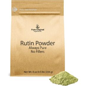 PURE ORIGINAL INGREDIENTS Rutin Powder (8 oz) Always Pure, No Additives Or Fillers, Lab Verified