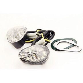 HTTMT MT224-007- Clear Euro Led Flush Mount Turn Signal Compatible with Yzf R1 R6 R6S 2006 2007 2008