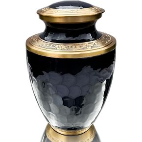 Cremation Urn for Adults - Made of Brass - for Men and Women up to 200lbs - Handcrafted (Enchanted Forest)