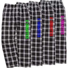 Gymnastics Black White Lounge Flannel Pant with Pockets