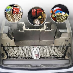 Envelope Style Automotive Elastic Trunk Cargo Net for Chevrolet Tahoe 2015-2020 - Premium Trunk Organizer and Storage - Luggage Net for SUV - Car Organizer for Chevrolet Tahoe