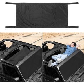 RT-TCZ for Jeep Wrangler Roof Hammock Top Net, Camping Accessories for Jeep Wrangler TJ JK JL Gladiator JT Black