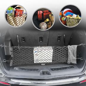 Envelope Style Trunk Mesh Cargo Net for Buick Enclave 2018-2024 - Car Accessories - Premium Trunk Organizers and Storage - Cargo Net for Crossover - Vehicle Carrier Organizer for Buick Enclave