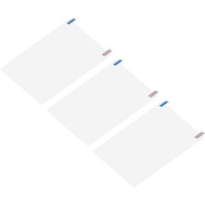 MECCANIXITY Clear Laptop Screen Protector Film Guard Accessories Anti-scratch 304mm x 229mm for Laptop 15.1 Inch 4:3 Pack of 3