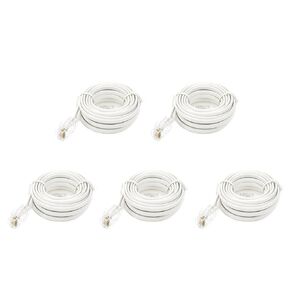 RJ11 6P4C to RJ45 8P4C Modular Telephone Network Extension Cable 3m/10ft - 5pcs