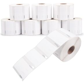 L LIKED 10 Rolls Compatible with Dymo 30334 (2.25" x 1.25") Multipurpose Barcode/FNSKU Labels, Perforated, Compatible with DYMO 450, 4XL& Zebra Desktop Printers