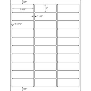 100 Sheets / 3000 Fluorescent FBA and Word Compatible Size Address Labels 30UP 2.625"x1" 30 Labels Per Sheet. Ink Jet and Laser Guaranteed. Made in USA (Fluorescent Green)