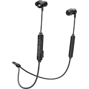 سماعات أذن MEE audio M9B Bluetooth 5.0 لاسلكية داخل الأذن مع ميكروفون مدمج - عمر بطارية طويل 9 ساعات، سماعات أذن مقاومة للماء IPX5 - للتمرين في صالة الألعاب الرياضية باللون الأسود in Kuwait