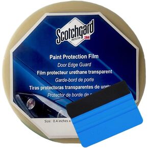 3M Door Edge Guard Paint Protection Film Roll 0.4 Inches x 33 Yd, 8mil Impact Areas Scratches Chips Debris Clear Invisible Long-Lasting Resistant UV Rays Water Weather Gard