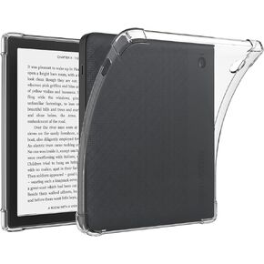 Clear TPU Compatible with Kobo Libra 2 Case (7") 2021, Shockproof Slim Lightweight Soft Silicone Grip Flexible Back Cover Transparent