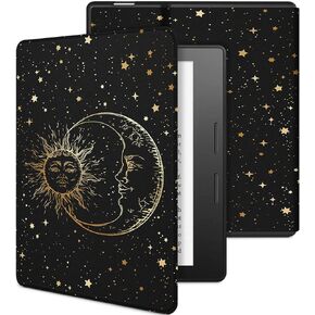 for Kindle Oasis case 7 Inch (10th Generation 2019, 9th Generation 2017) Women Men Black Folio E-Reader Covers Cool Teens Auto Wake/Sleep for Amazon Kindle Oasis 10th/9th Gen Cases 7"