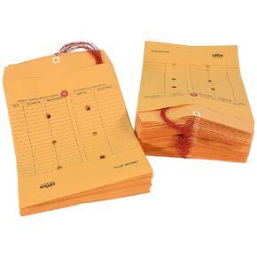 مظاريف Interoffice 085057 من School Smart، 28 رطل، 10 × 13 بوصة، بني كرافت، عبوة من 100