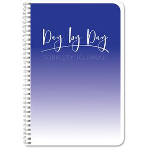 BookFactory Sobriety Journal/Day by Day Sober Tracker - Hardbound, 144 Pages, 6" x 9" (JOU-144-69CS-VM(Sobriety))