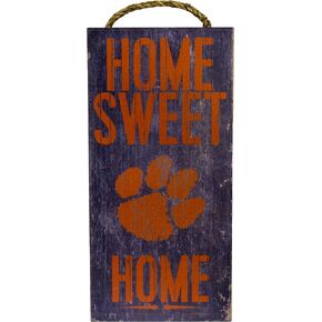 Fan Creations Clemson Tigers 6" x 12" Home Sweet Home Wood Sign
