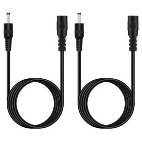 2 Pack 6 ft 3.5mm x 1.35mm DC Power Extension Cable Male to Female Plug Adapter Extension Cord for IP Camera CCTV Surveillance Security Camera LED Strip DVR Router