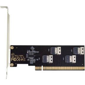 cablecc Slimline SFF-8654 74Pin 8X to PCIE PCI-Express 16x Adapter TGX with PCI-E 6Pin Power Switch Port in Kuwait