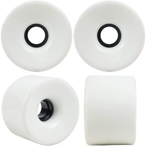 60mm Longboard Skateboard Wheels Hardness 78A Polyurethane Cruising Wheel Free 608 Bearings and Spacers Set of 4