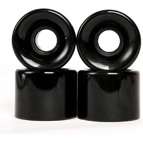 60mm Longboard Skateboard Wheels Hardness 78A Polyurethane Cruising Wheel Free 608 Bearings and Spacers Set of 4