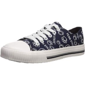 FOCO Penn State Nittany Lions NCAA Womens Low Top Repeat Print Canvas Shoes - 9