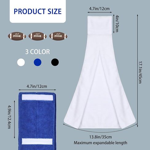 3 Pcs Football Towel with Waist Set - Absorbent Quick-Dry Multifunctional Sports Towel for Hiking, Gym, Yoga, Cycling (3pcs) in Kuwait