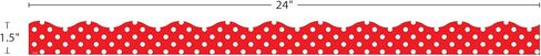 Teacher Created Resources Red Polka Dots Magnetic Border (TCR77255) in Saudi Arabia