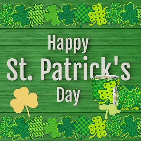 68.9 قدم شامروك لوحة إعلانات زخارف الحدود لحفلة عيد القديس باتريك، الجاموس الأخضر منقوشة الحدود لفة تقليم للمدرسة، الفصول الدراسية، مكتب جدار السبورة ديكور in Kuwait