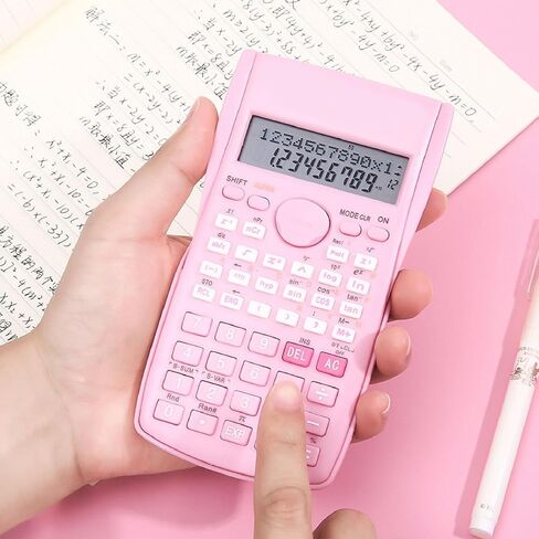 Scientific Calculators, 12 Digit Multi Functional Pink Calculator for Students, Teachers, Business Professionals, School Supplies, Gifts (Pink) in Saudi Arabia