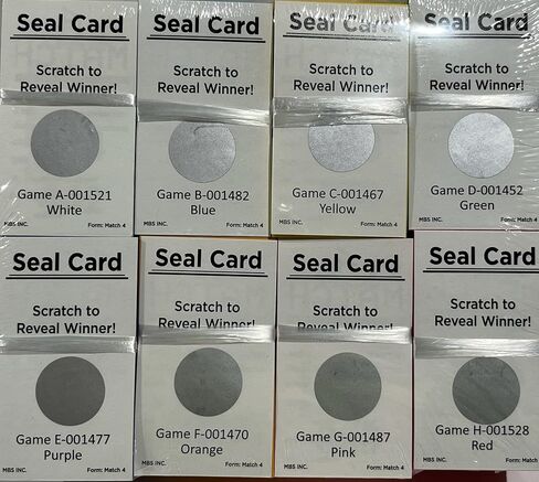 The Ticket Gurus-Match 4 Tickets containing (4) 3 Digit Numbers 000-999 per Card with no duplicates 250 Tickets per Set. 8 Shipped per Order. in Saudi Arabia