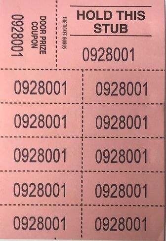تذاكر المزاد-10 رقم (أحمر) 100 قيراط in Saudi Arabia