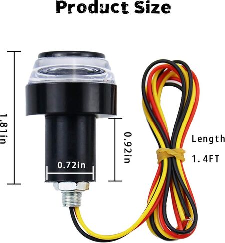 مصابيح LED لنهاية مقود الدراجة النارية من LivTee، لون مزدوج لأضواء إشارة الانعطاف وأضواء التحديد الجانبية أو أضواء الجري، كهرماني/أبيض in Kuwait