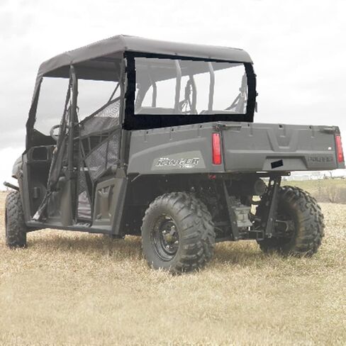 Polaris Ranger Full Size 570 Rear Windshield, Soft PVC Dust Panel for Ranger 500 570 700 Round Bar ROPS (2 Seaters & Crew) in Saudi Arabia