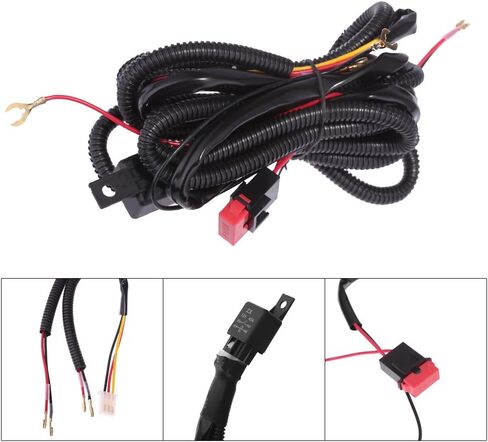 Fog Light Wiring Harness Kit Replacement for Chevy Silverado 1500 1500HD 2500HD 2500 3500 3500HD 2003-2006(2007 Classic) FOG LAMP LH+RH in Saudi Arabia
