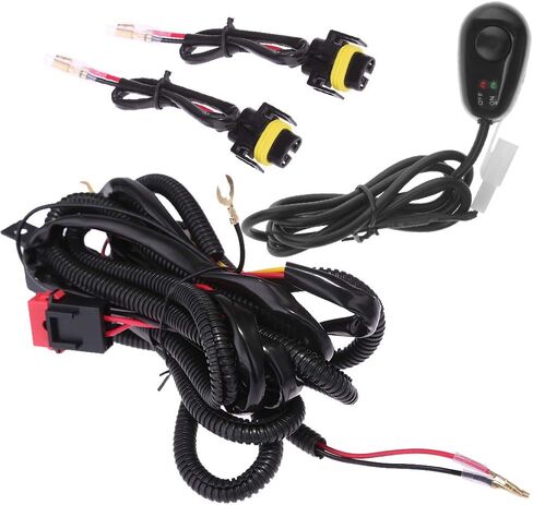 Fog Light Wiring Harness Kit Replacement for Chevy Silverado 1500 1500HD 2500HD 2500 3500 3500HD 2003-2006(2007 Classic) FOG LAMP LH+RH in Saudi Arabia